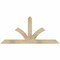 Ekena Millwork Richland Rough Sawn Timber Gable Bracket, Douglas Fir, 60"W x 27"H x 4"D x 4"F, 11/12 Pitch GBW060X27X0404RIC00RDF - alternate 1